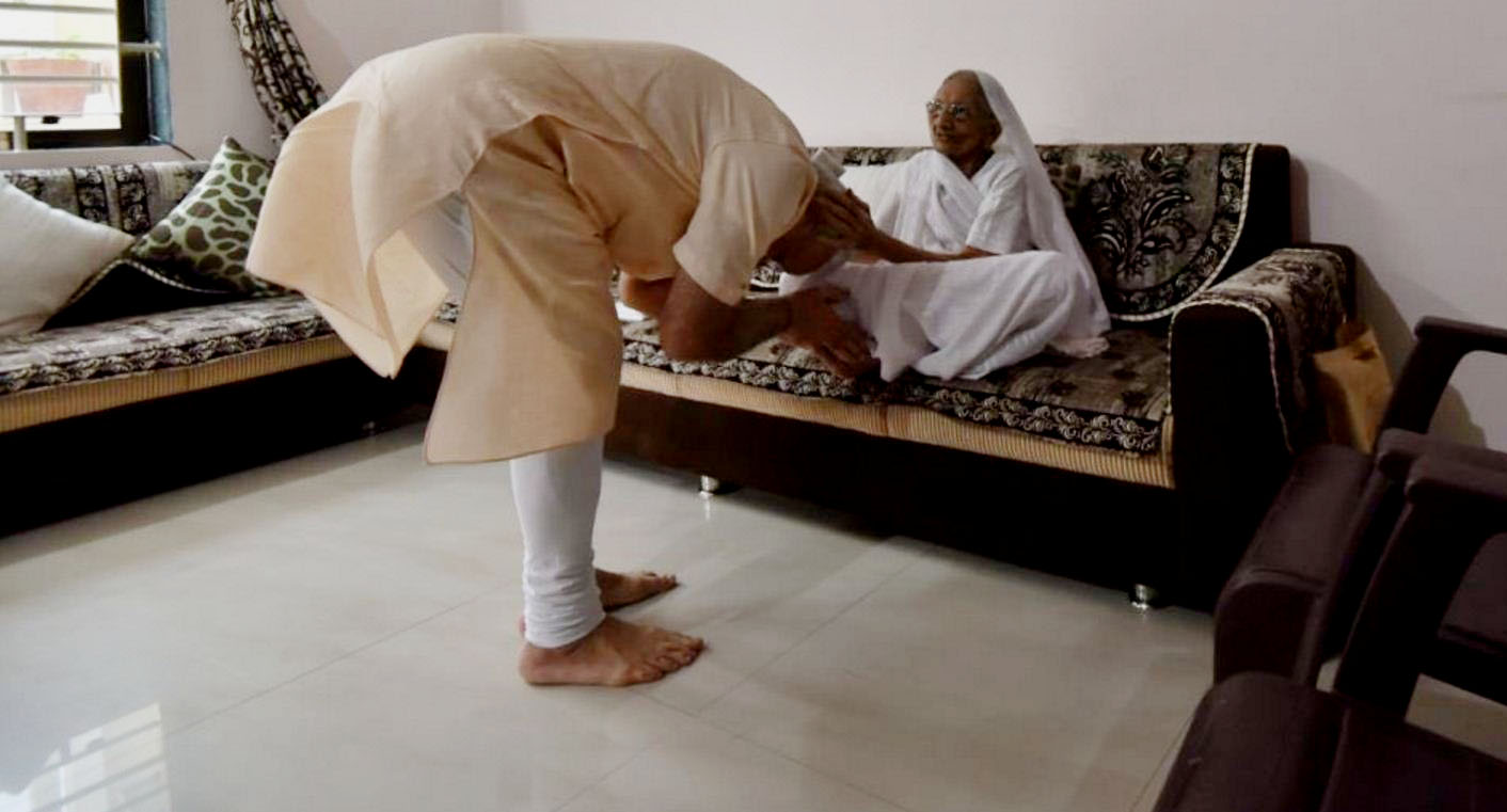 Hiraba Modi’s health condition is recovering : Hospital