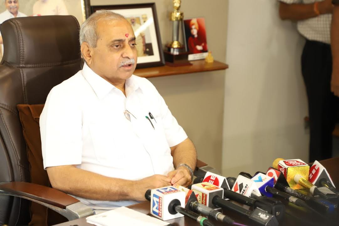 Nitin Patel hits back at Baldevji Thakor, calls him a blackmailer and land broker